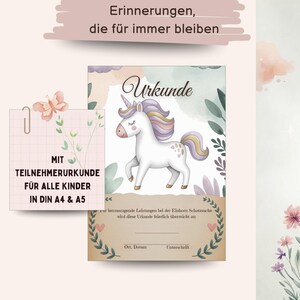 Unicorn Treasure Hunt Printable – Exciting scavenger hunt for the garden, children's birthdays & outdoor adventures for ages 4-8 with certificate, PDF image 4