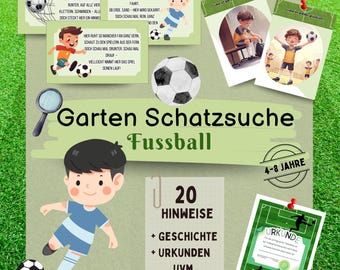 Chasse au trésor foot pour anniversaire enfant, chasse au trésor