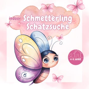 Butterfly Treasure Hunt for Children&#39;s Birthday Parties | Printable Scavenger Hunt | Indoor Game for Ages 4–8 | PDF, Indoor Birthday Game Idea