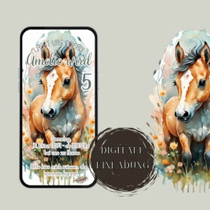 Convite Whatsapp, cartão eletrônico, convite digital cavalo, aniversário infantil, convite personalizado, aniversário, menino, menina, cavalgada, pônei