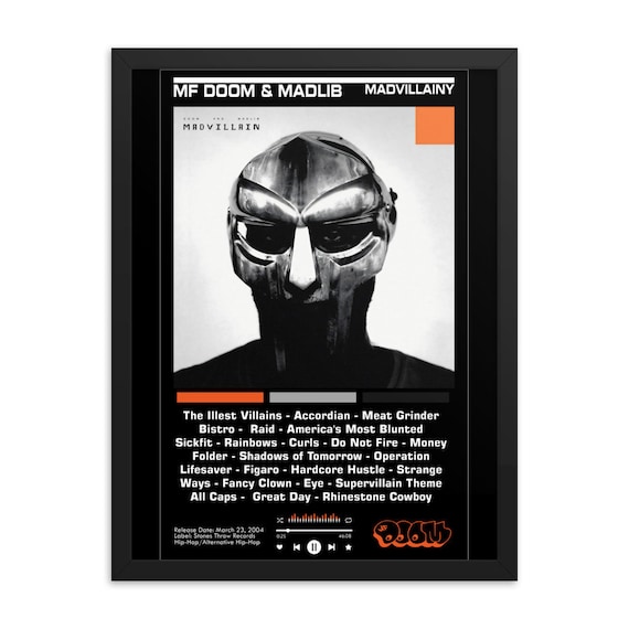 MF DOOM Album Cover Poster Wall Decor Art - Perfect Gift for