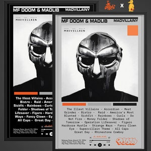 MF DOOM Album Cover Poster Wall Decor Art - Perfect gift for fans!