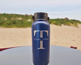 Engraved Insulated Water Bottle: Personalized RTIC 32oz, Custom Name