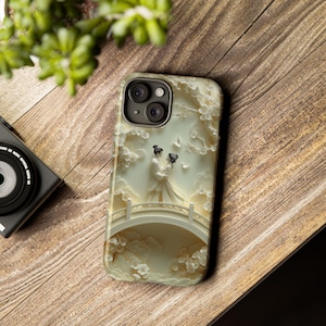Festival chino Qixi, funda para iPhone, funda para Galaxy, funda para teléfono de novia, funda para teléfono 3D, funda con arte 3D, funda para teléfono de hombre y mujer, funda para teléfono de boda
