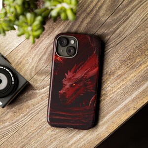 Dragon Phone Case, iPhone Case, Galaxy Case, Red Dragon Phone Case, Fantasy Phone Case, Fantasy Art, Dragon Art, Dragon Lover Gift