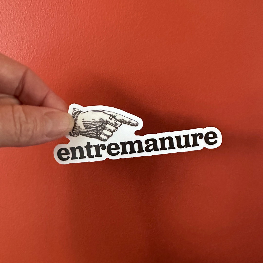 Entremanure Sticker Urban Dictionary With a Vintage Look, Funny, Vinyl