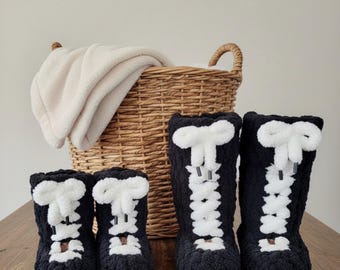 Handmade Chenille Cloud Booties - Cozy, Soft & Cloud-Like Comfort.