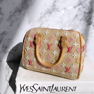 Louis Vuitton Neverfull / Lettering + Stripes + Custom Art – DTLAcustom