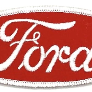 Ford Motorsports Truck Red Car Vintage Style Retro Patch Iron Cap Hat Racing