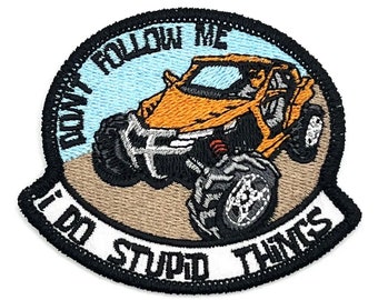 Side By Side UTV Dirt Riding Funny Adult Humor Vintage Style Retro Patch Hat Cap