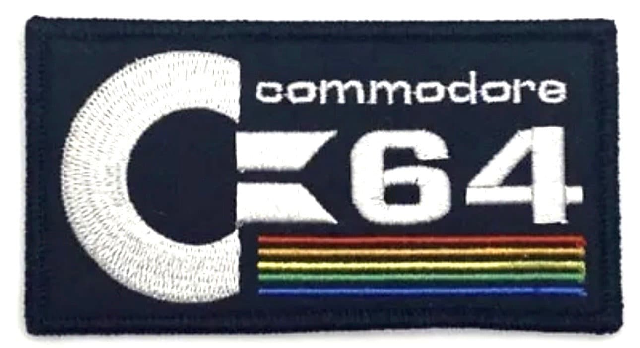 Commodore 64 Computer Iron On Patch Retro Vintage Style Hat Cap Sew Iron On