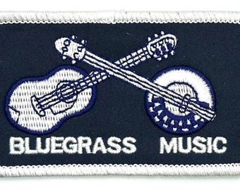 Telluride Banjo Bluegrass Patch Blue - Etsy Australia