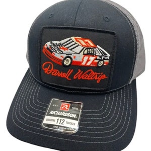 Darrell Waltrip #17 Nascar Racing Richardson 112 Trucker Snapback Hat Cap Vintage Style Patch Retro Throwback