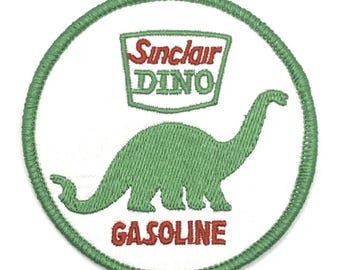 Sinclair Gas Dino Racing Oil Patch Iron Sew On Vintage Style Retro Cap Hat