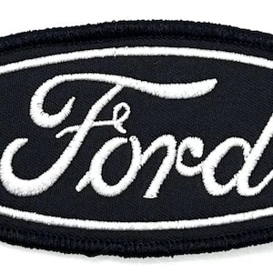 Ford Motorsports Truck Black Car Vintage Style Retro Patch Iron Cap Hat Racing
