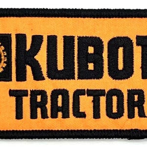 Kubota Tractor  Patch Iron Sew On Vintage Style Retro Cap Hat