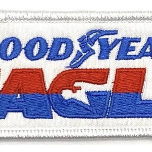 Goodyear Eagle Tires Vintage Style Retro Sew Iron On Patch Hat Cap Jacket Racing