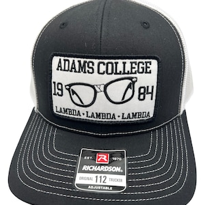 Adams College Revenge of The Nerds Lambda Richardson 112 Trucker Snapback Hat Cap Vintage Style Patch Throwback