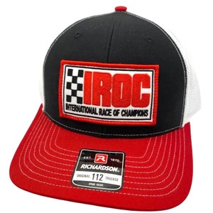 IROC International Race of Champions Nascar Racing Richardson 112 Trucker Snapback Hat Cap Vintage Style Patch Retro Throwback