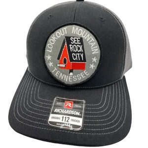 Lookout Mountain See Rock City Richardson 112 Trucker Snapback Hat Cap Vintage Style Patch Retro Throwback