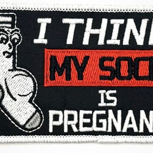 I Think My Sock Is Pregnant Gag Gift Humorous Funny Vintage Style Patch Cap Hat
