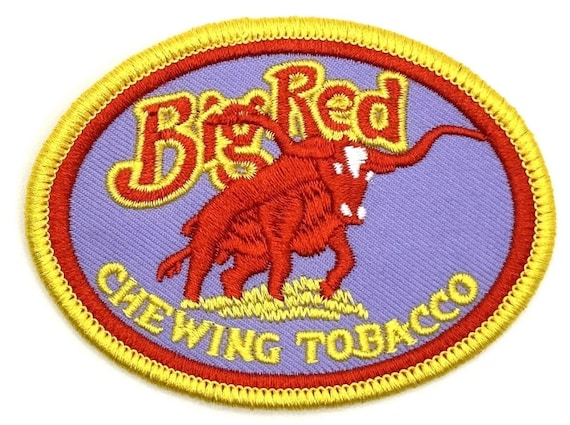 big red chewing tobacco Big Red Chewing Tobacco Vintage Style Retro Iron Sew On Patch Hat Jacket