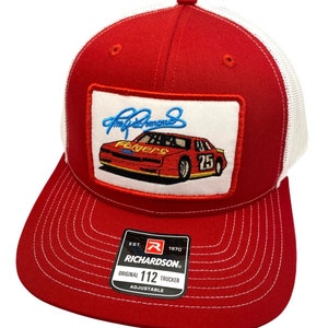 Tim Richmond Nascar Racing Richardson 112 Trucker Snapback Hat Cap Vintage Style Patch Retro Throwback