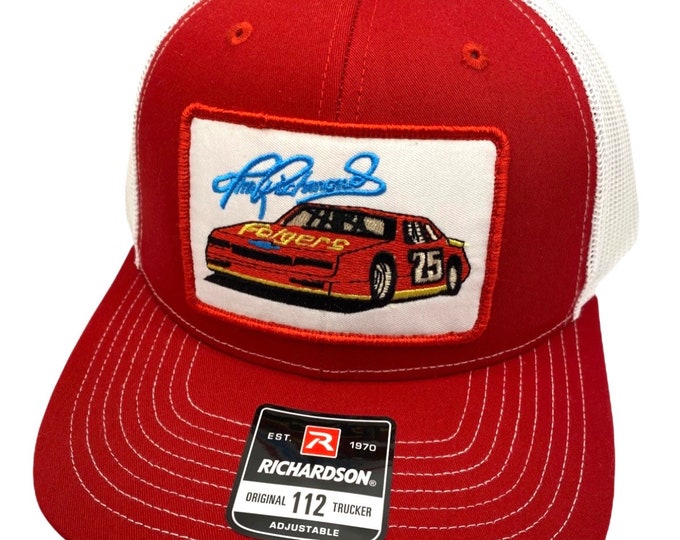 Tim Richmond Nascar Racing Richardson 112 Trucker Snapback Hat Cap ...