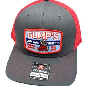 Gump’s Lawn Care Forest Gump Movie Richardson 112 Trucker Snapback Hat Cap Vintage Style Patch Throwback