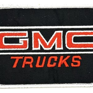 GMC Trucks Motorsports Red Car Vintage Style Retro Patch Iron Cap Hat Racing