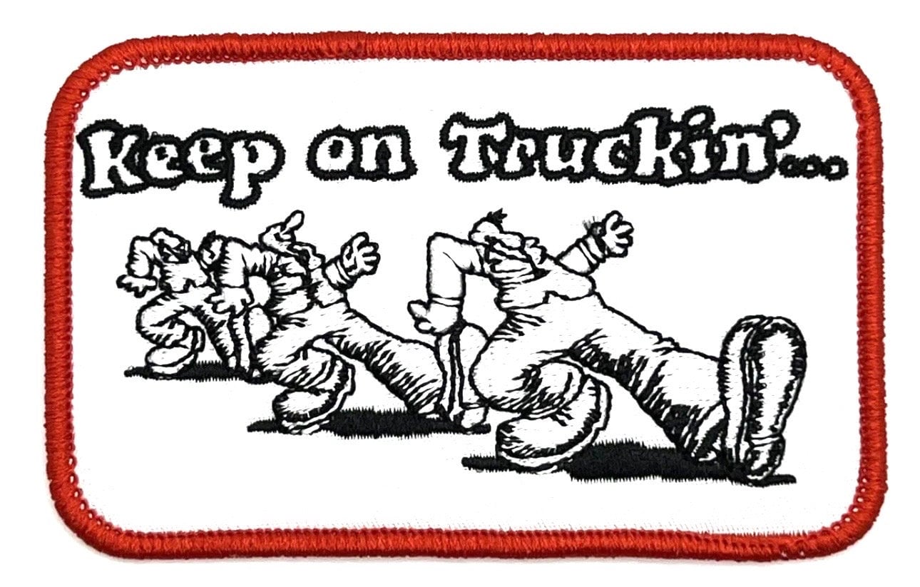 Keep on Truckin' Long Haul Life Trucker Retro Road Trip Felpa con