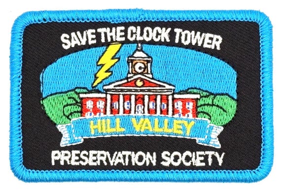 Save The Clock Tower Back To The Future Movie Retro Vintage Style Patch Cap Hat