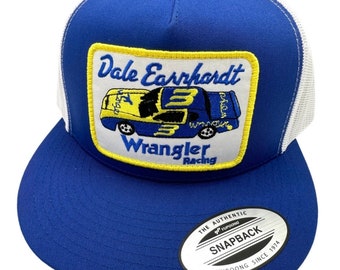 Casquette Snapback Vintage NASCAR Dale Earnhardt Sr #3 GM Goodwrench - Années 80 - Réglable - Occasion