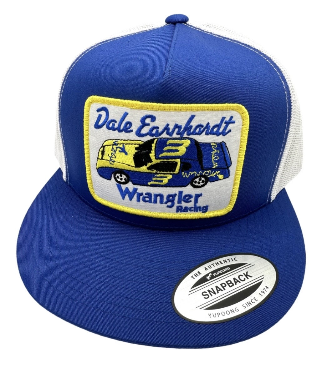 Dale Earnhardt NASCAR Racing Yupoong Flat Bill Trucker Snapback Hat Cap  Vintage Style Patch