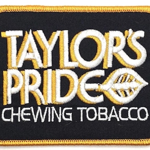 Taylor’s Pride Chewing Tobacco Vintage Style Retro Iron Sew On Patch Cap Hat