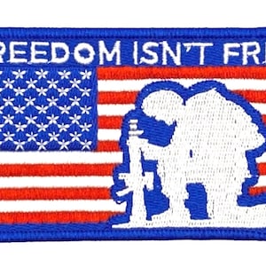 Freedom Isn’t Free Country Patriotic Flag Patch Vintage Style Retro Cap Hat
