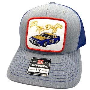 J.D. McDuffie Nascar Racing Richardson 112 Trucker Snapback Hut Kappe Vintage Style Patch Retro Throwback