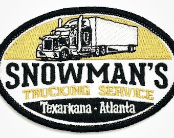 Smokey And The Bandit Snowman’s Trucking Movie Patch Vintage Style Retro