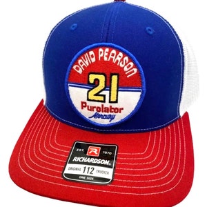 David Pearson #21 Nascar Racing Richardson 112 Trucker Snapback Hat Cap Vintage Style Patch Retro Throwback