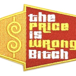 The Price Is Wrong Right TV Game Show Iron On Patch Vintage Style Retro Cap Hat
