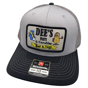 Dee’s Nuts And Candies Funny Adult Humor Richardson 112 Trucker Snapback Hat Cap Vintage Style Patch Throwback
