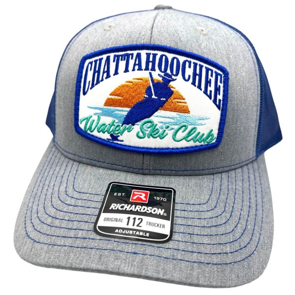 Chattahoochee River Water Ski Club Richardson 112 Trucker Snapback Hat Cap Vintage Style Patch