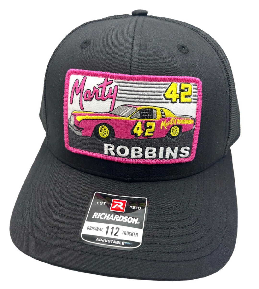 Marty Robbins Nascar Racing Richardson 112 Trucker Snapback Hat Cap Vintage Style Patch Retro Throwback Etsy