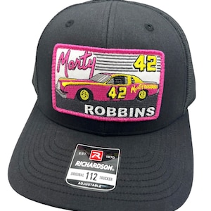 Marty Robbins Nascar Racing Richardson 112 Trucker Snapback Hat Cap Vintage Style Patch Retro Throwback