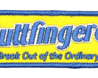 Finger Candy Bar Funny Adult Humor Vintage Style Retro Patch Iron Cap Hat