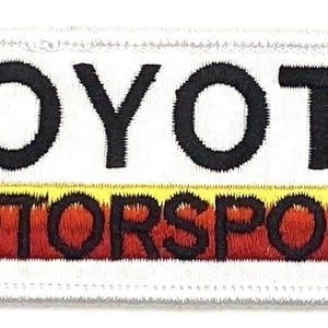 Toyota Motorsports Truck Car Vintage Style Retro Patch Iron Sew Cap Hat Racing