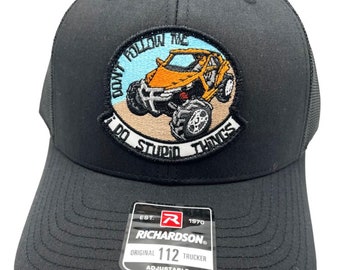 Side By Side UTV Dirt Riding Funny Adult Humor Vintage Style Richardson 112 Hat