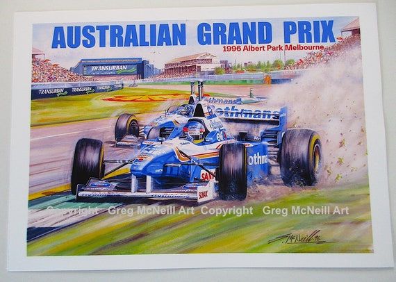 1996 Australian Grand Prix, Melbourne Print - Etsy
