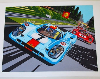 1970 Monza 1000km Race print