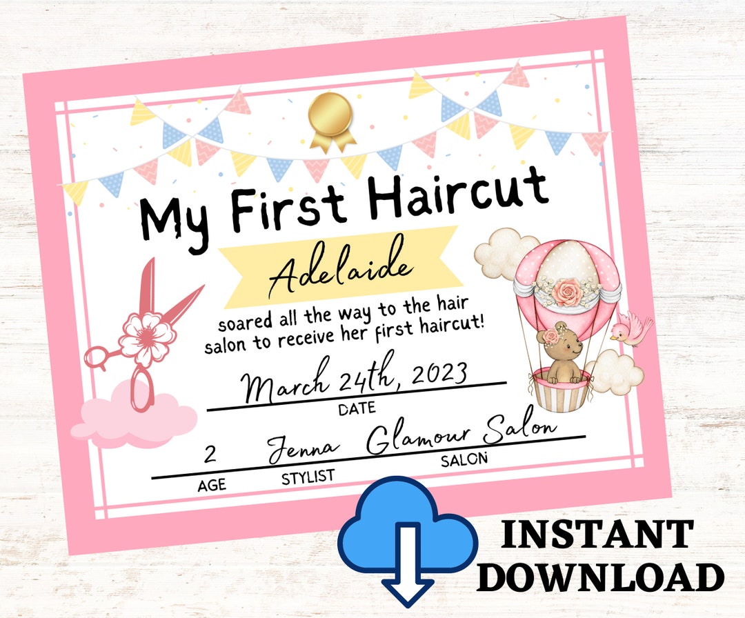 My First Haircut Certificate Baby - Il 1080xN.4821714026 9b9d 